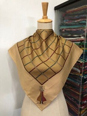 Authentic Vintage Burberrys Square scarf